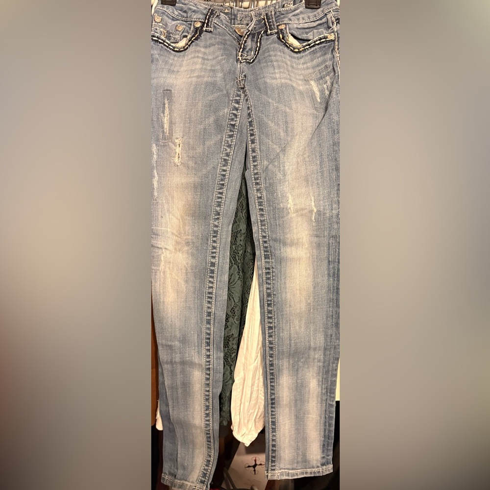 Miss Me Light Blue Denim Jeans - Picture 10 of 12
